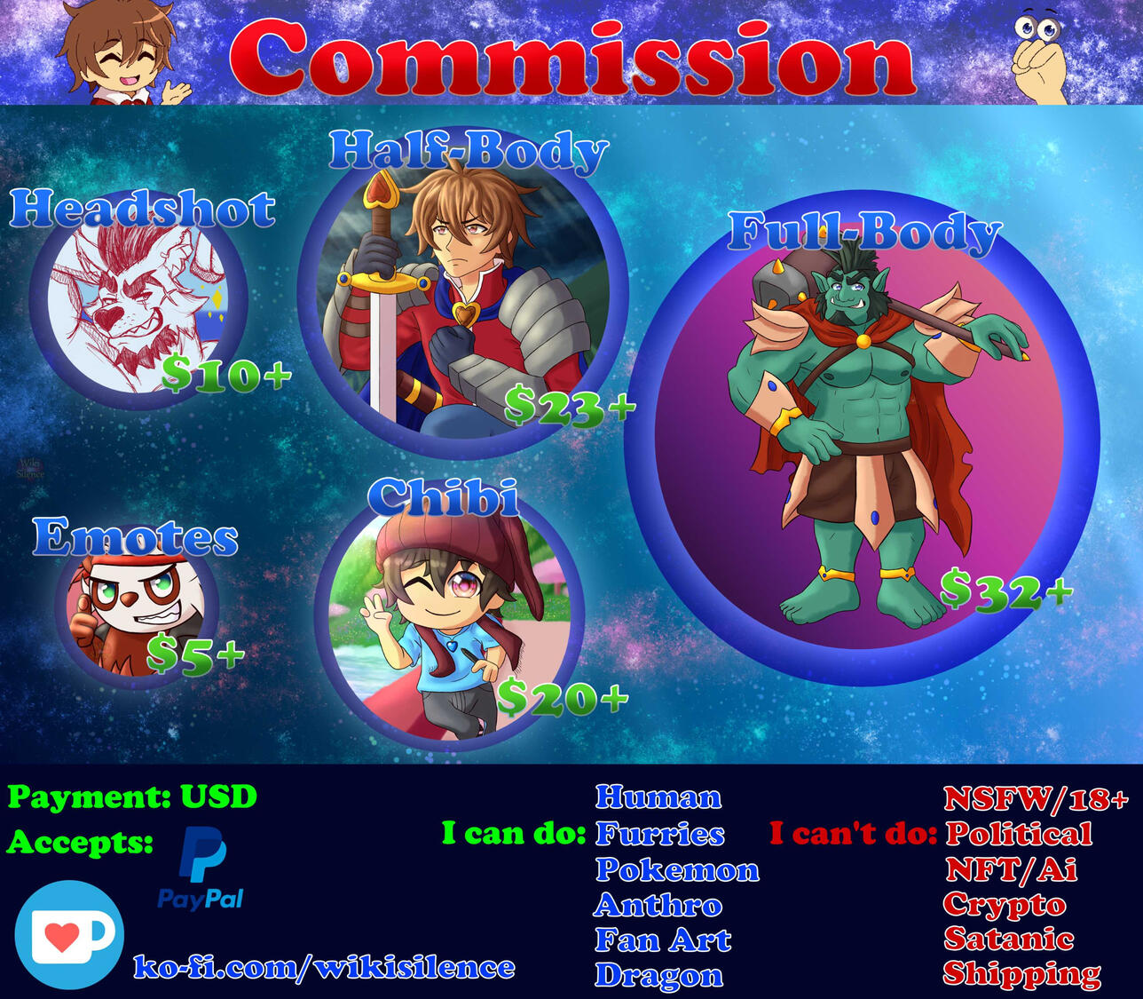 Commission Sheet